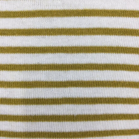 Eri + Ali Anthro Mustard White Striped Blouse - Picture 11 of 14